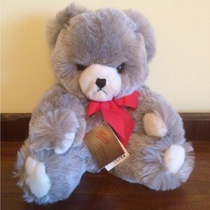 Teddy Hermann Bear with Red Bow